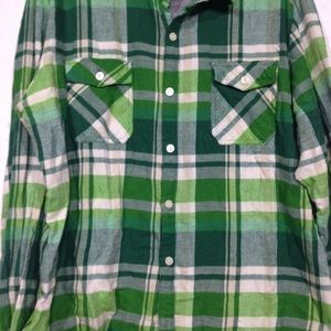 Slade Wilder Tops - Spade Wilder Green Plaid Flannel Shirt XL Slade Wilder Tops - Spade Wilder Green Plaid Flannel Shirt XL
